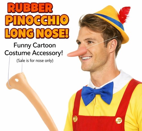 Rubber pinocchio long nose - rubber,
