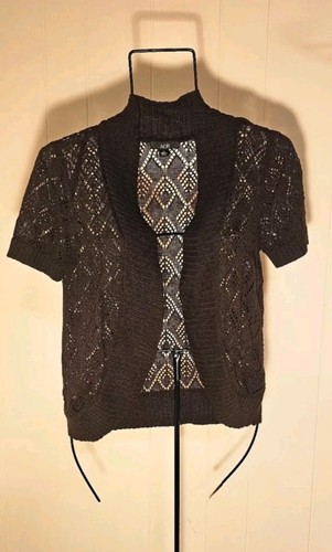 Nwt chocolate brown open weave - chocolate,