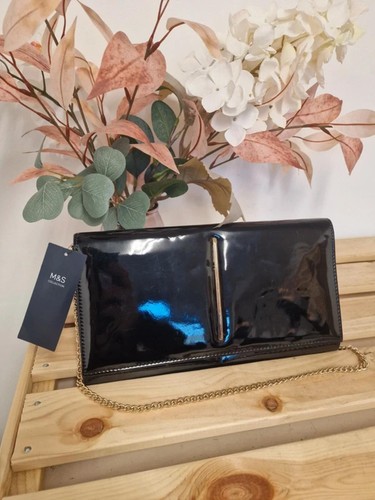 Collection black patent - m&s,