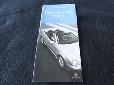 2001 Mercedes Benz PRICE