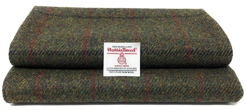 Harris tweed green - tweed, with