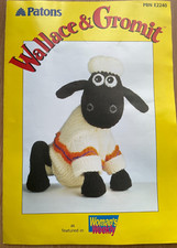 Alan Dart Shaun the Sheep toy KNITTING PATTERN Wallace and Gromit 20cm tall 2240