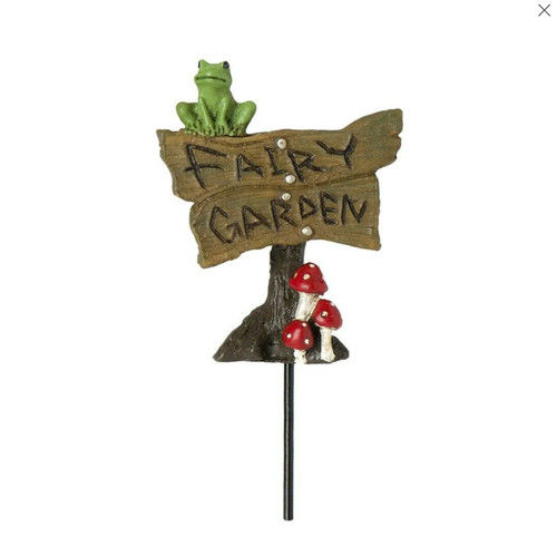 Frog mushroom fairy - mushroom, garden
