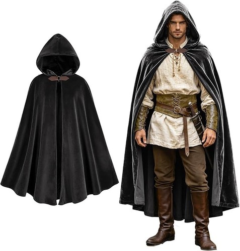 Medieval costume cloak with - medieval,