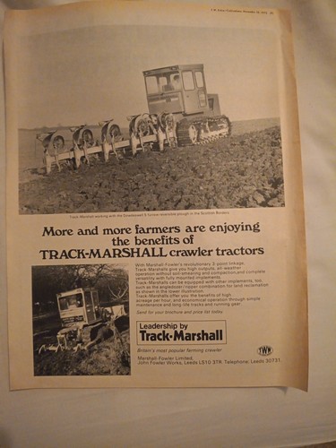 Track marshall crawler tractor - track,