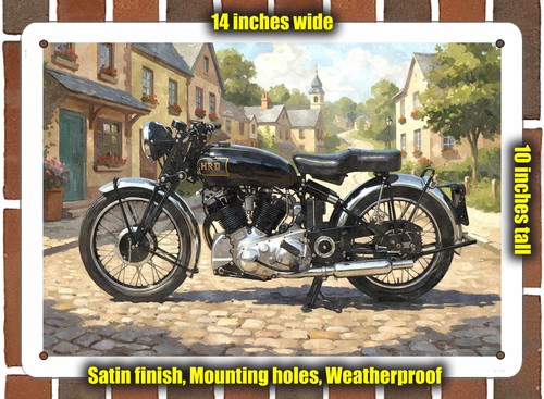 Metal sign 1949 vincent - metal,
