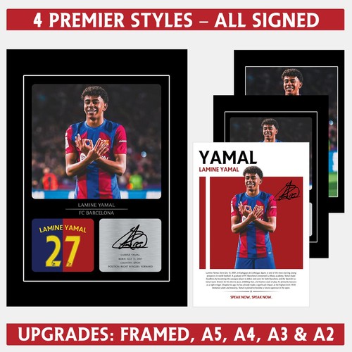 Lamine yamal signed photo - yamal,