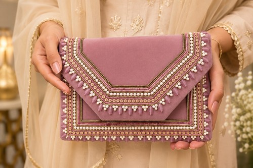 LuxeNestPinkBeadedPearlEnvelop