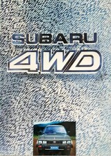 Subaru DL GL GLF 4WD Brochure 1984