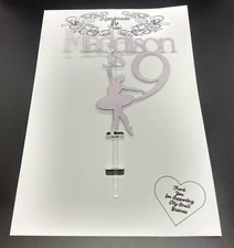 Ballerina cake topper, any name/age. kids fun