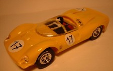 Slot Car SCX Scalextric Planet Mythical Cars Ferrari GT 330 # 17 Yellow Limited