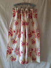 Pair of barkcloth floral