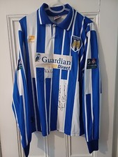 Colchester United Signed Match Issued Home Shirt 1997/99 Rare Long-Sleeve 