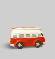 Money Box VW Style Camper Van Piggy Bank Green Peace Camping