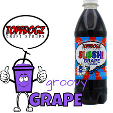 Slush Puppy Machine Syrup GRAPE Flavour 500ml TOPPDOGZ Premium Quality Slushy 