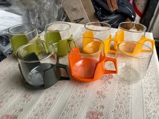 6 VINTAGE JAJ PYREX DRINK UP
