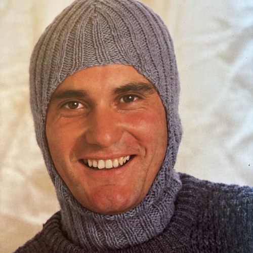 Easy knit rib stitch balaclava - easy,