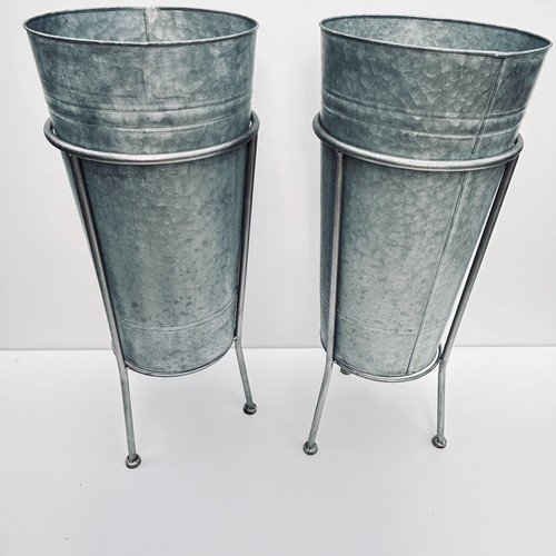 Set galvanised flower - set,