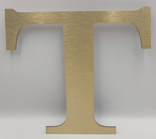 Reclaimed Metal 9.5" Gold Sign