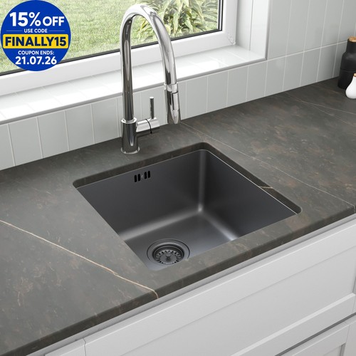 Black kitchen sink undermount - kitchen,