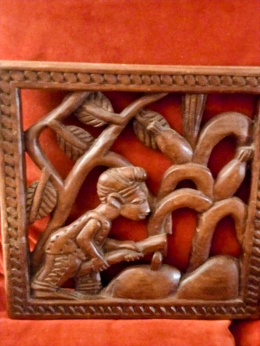 Hand carved mid century - carved,