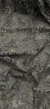 Grey Floral Guipure Lace