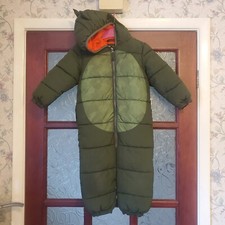Next Dinosaur Snowsuit Green