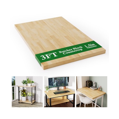 3ft butcher block countertop - 3ft,