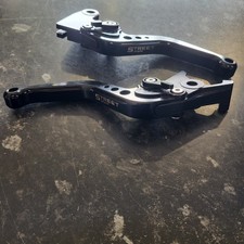 TRIUMPH STREET TRIPLE LEVERS SET BLACK ADJUSTABLE