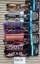 FIVE PAIRS +2.0 Women Designer reading glasses 