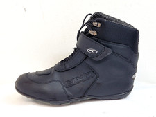 AXO men motorcycle ankle Boots Leather Black UK 8 EU 42