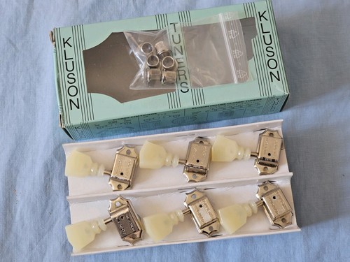 Kluson deluxe nickel - deluxe, 3+3