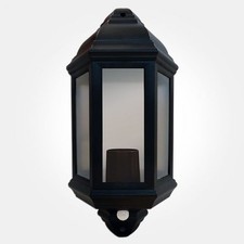 60W Black Half Lantern with