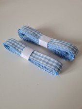 Gingham Ribbon 15mm School