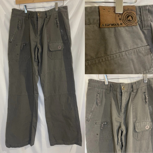Airwalk uk14 grey cargo pants - airwalk,