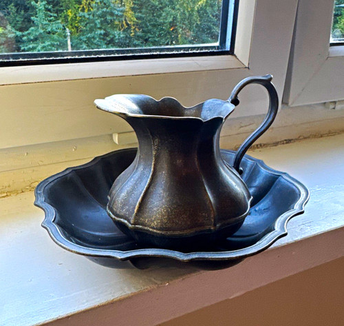 Vintage italian brass pitcher - brass,
