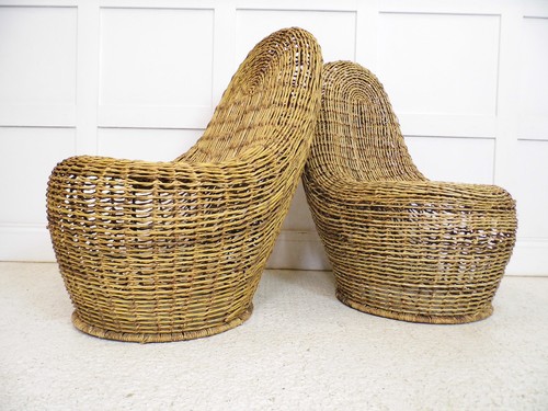 Pair retro egg shaped - pair,