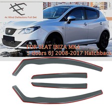 4PCS Wind Deflectors Smoke for