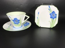 ART DECO SHELLEY BLUE IRIS