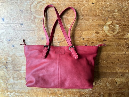 Rowallan red leather tote - red,