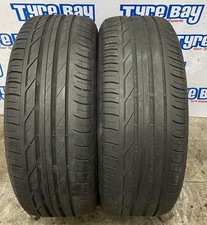 2X 225/55/17 97W BRIDGESTONE TURANZA RUNFLAT TREAD 5 mm REF to1786 2255517 TYRES
