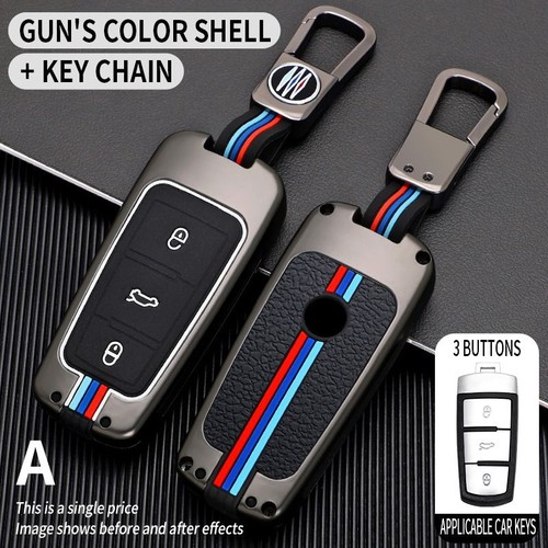 Button remote key fob case - key,