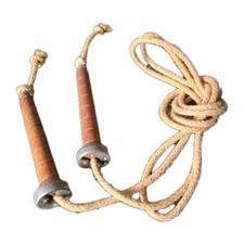 Vintage Bobbin Skipping Rope Wooden Mill Spindles Collectable Retro Toy