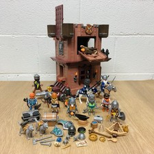 Playmobil Knights Mobile Dwarf Fortress 9340 Playset Incomplete Extra Figures