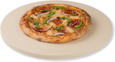 ROCKSHEAT 36 x 1.5 cm 14.2" Round Pizza Stone, Cordierite Pizza Stone for Oven G