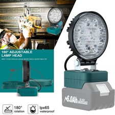 LED Work Light Workshop Spotlight Outdoor Camping Lamp For Makita 18V Battery