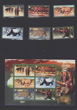 Gibraltar: 2011,  Endangered Animals (1st Series)  MNH set + M/S