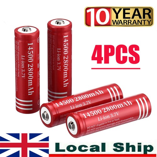4pack 14500 2800mah - 3.7v,