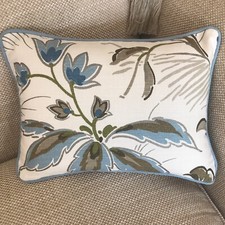 Nina Campbell Montacute Cushion Cover 12” X 16” Contrast Piping