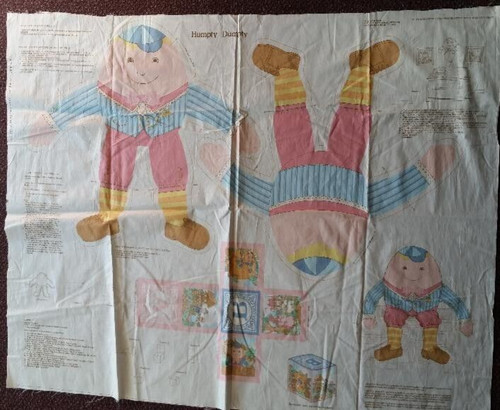 Humpty dumpty fabric panel - humpty,